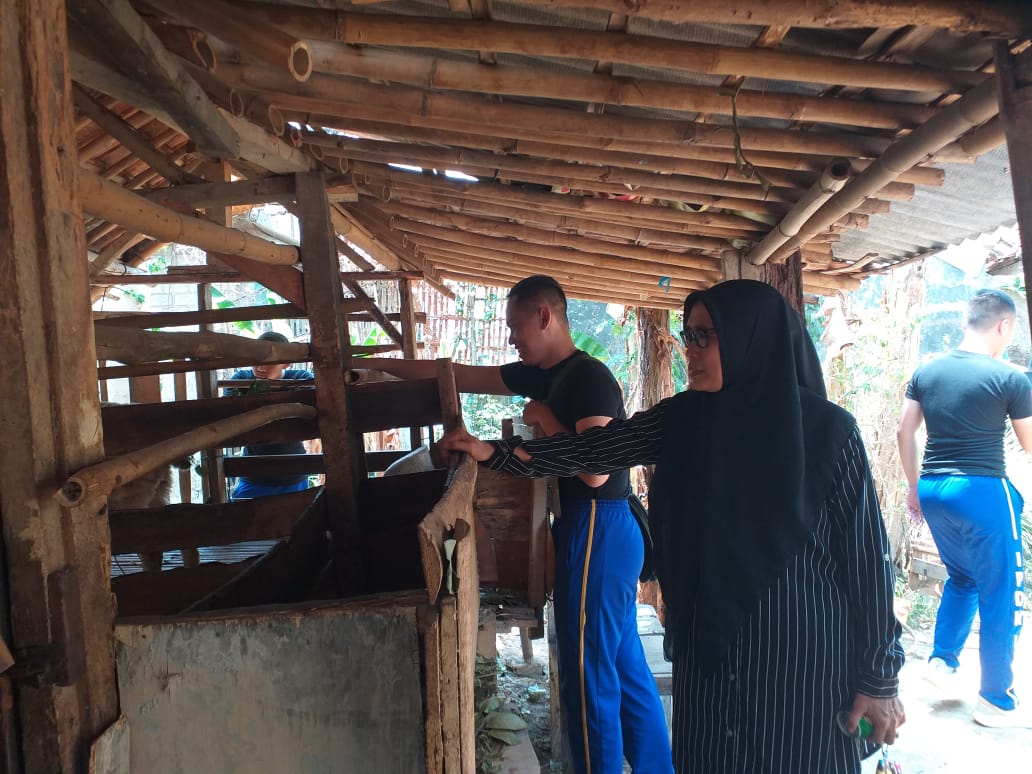 Praja IPDN Bersama Perangkat Desa Sindangsari Mengecek Ketahanan Pangan Desa Sindangsari